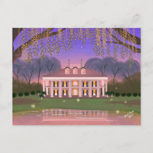 Carte Postale Maison du manoir sud de la Louisiane