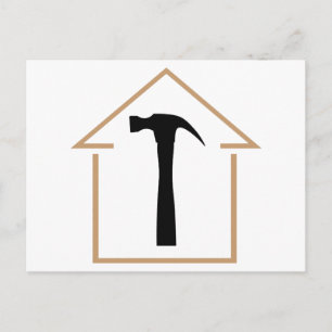 Carte Postale Maison et marteau