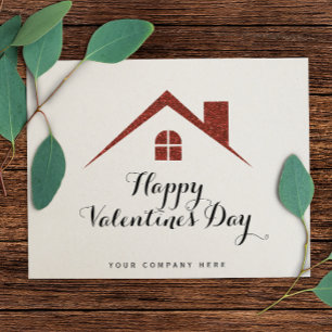 Carte Postale Maison immobilière Heureuse Sainte-Valentin