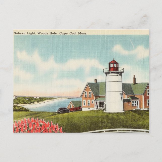 Carte Postale Maison légère, Wood Hole, Cape Cod Massachusetts (Devant)