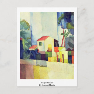 Carte Postale Maison Lumineuse D'Août Macke
