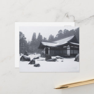 Carte Postale Maison orientale à Woods recouverte de neige