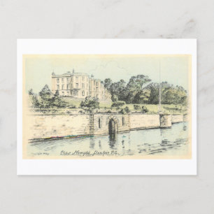 Carte Postale Maison Plas Newydd vintage