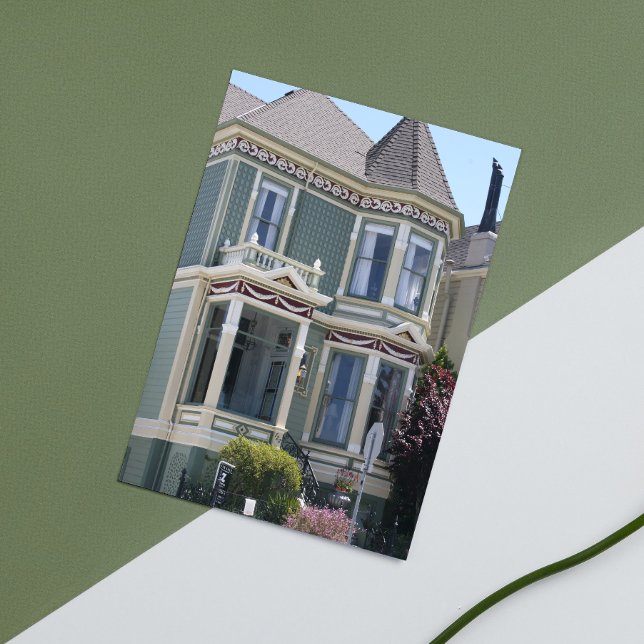 Carte Postale Maison victorienne à San Francisco (Créateur téléchargé)