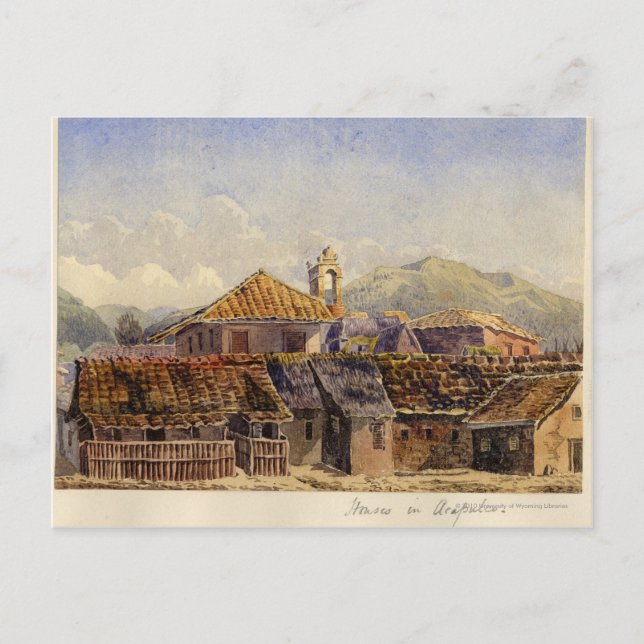 Carte Postale Maisons à Acapulco (Devant)