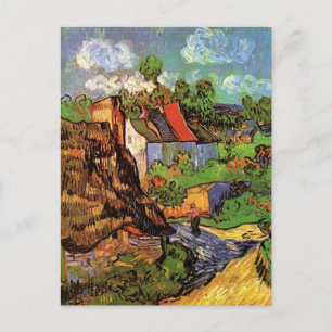 Carte Postale Maisons à Auvers par Vincent van Gogh
