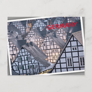 Carte Postale Maisons à colombages en Freudenberg, Allemagne