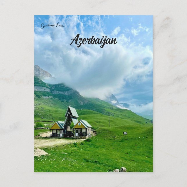 Carte Postale Maisons à Laza Qusar Azerbaïdjan (Devant)