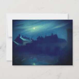 Carte Postale Maisons au clair de lune par Andreas :