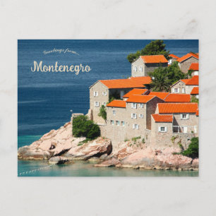 Carte Postale Maisons au Monténégro