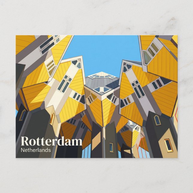 Carte Postale Maisons Cubes Pays-Bas (Devant)