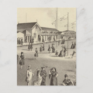 Carte Postale Maisons de bain Ross, Ocean Grove, NJ