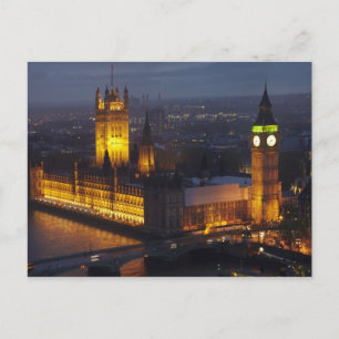 Carte Postale Maisons du Parlement, Big Ben, Westminster