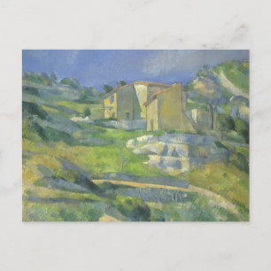 Carte Postale Maisons en Provence par Paul Cezanne, Art Vintage
