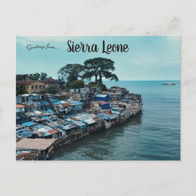 Carte Postale Maisons en Sierra Leone (Devant)