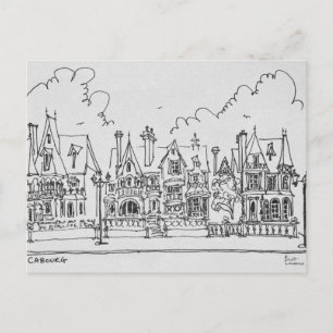 Carte Postale Maisons françaises, Cobourg Normandie, France