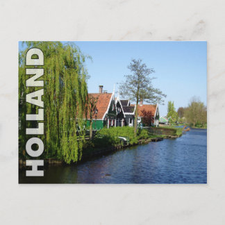 Carte Postale Maisons néerlandaises de bois de construction de