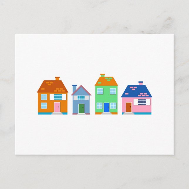 Carte Postale Maisons résidentielles (Devant)