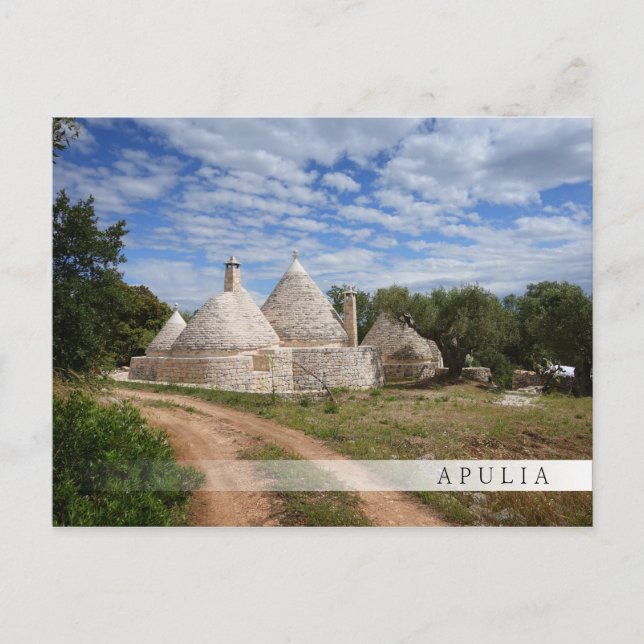 Carte Postale Maisons Trulli dans les Pouilles/Pouilles (Devant)