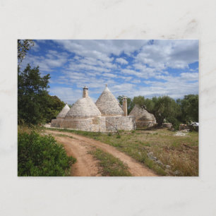 Carte Postale Maisons Trulli dans les Pouilles/Pouilles