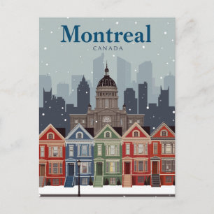 Carte Postale Maisons victoriennes de Montréal
