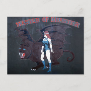 CARTE POSTALE MAÎTRE DE CATASTROPHE - B-1B LANCER NOSE ART