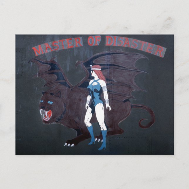 CARTE POSTALE MAÎTRE DE CATASTROPHE - B-1B LANCER NOSE ART (Devant)