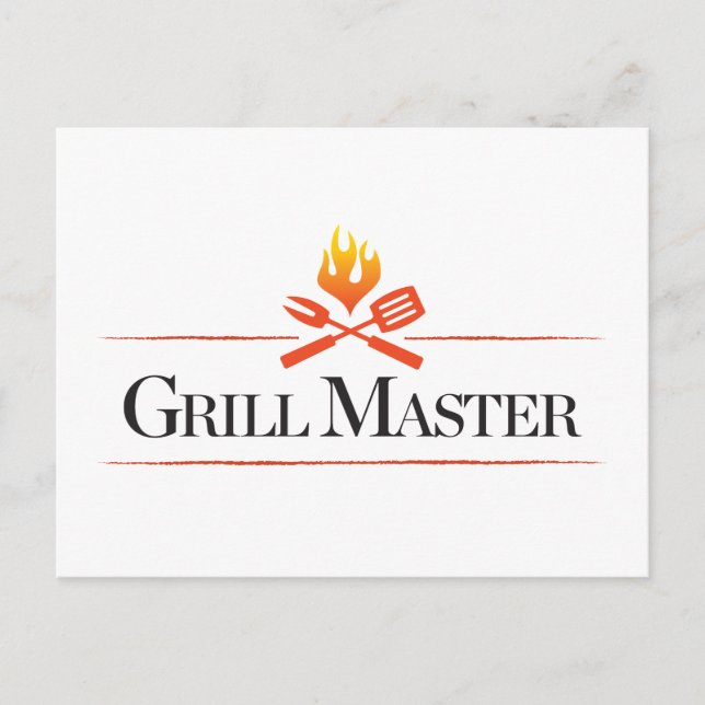 Carte Postale Maître du Grill (Devant)