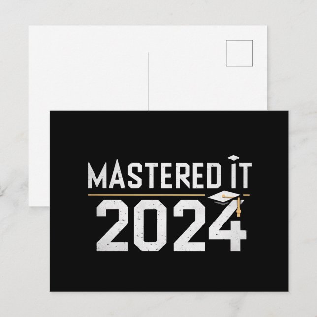 Carte Postale Maîtrise maîtrisée Il 2024 Maîtrise (Devant / Derrière)