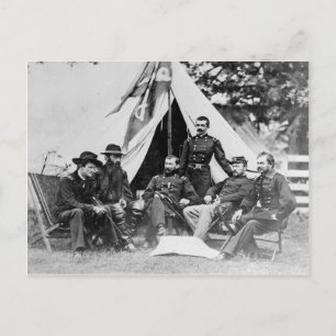 Carte Postale Maj. Le général Philip Sheridan et ses généraux 18