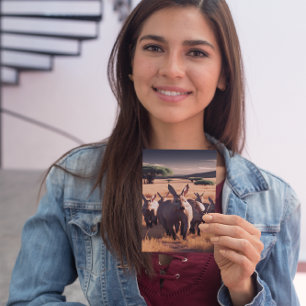 Carte Postale Majestic Aardvark Roam les Plaines d'Arid