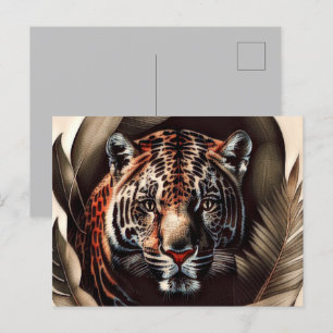 Carte Postale Majestic Jaguar - Roi De La Jungle