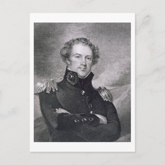 Carte Postale Major général Alexander Macomb (1782-1842), engrav (Devant)