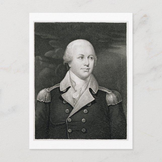 Carte Postale Major General Nathaniel Greene (1742-86), engravé (Devant)