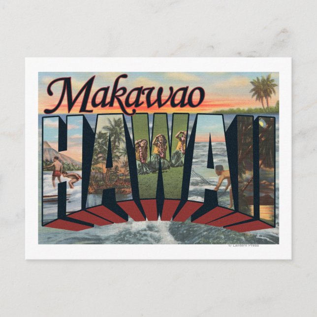 Carte Postale Makawao, Hawaii - Grandes Scènes (Devant)