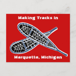 Carte postale ~ Making Tracks Snowchaussures Raque