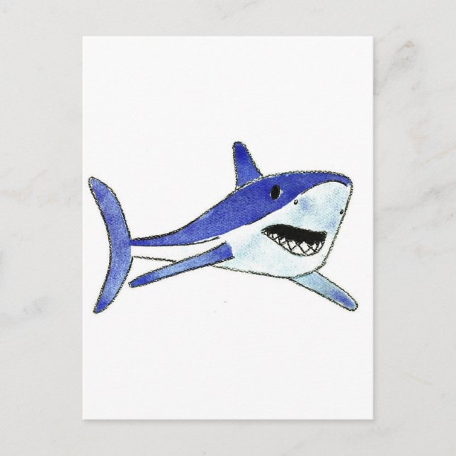 Carte Postale Mako Shark (Devant)