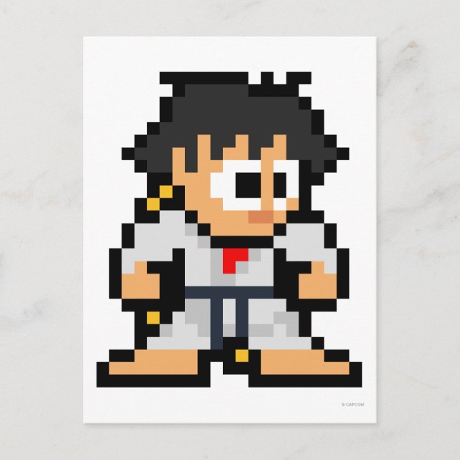 Carte Postale Makoto 8 bits (Devant)