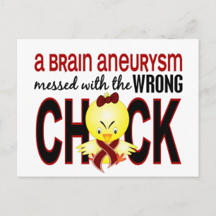 Carte Postale Mal Avec Un Aneurysme Cerveau En Poussins