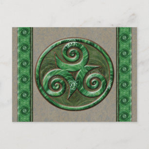 Carte Postale Malachite Triskel
