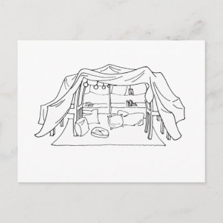 Carte Postale Maladie de Fort Chronique de Spoonie-Coussin/Couve