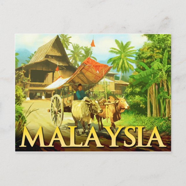 Carte Postale Malaisie - Panier en vrac (Devant)