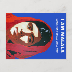 CARTE POSTALE MALALA YOUSAFZAI