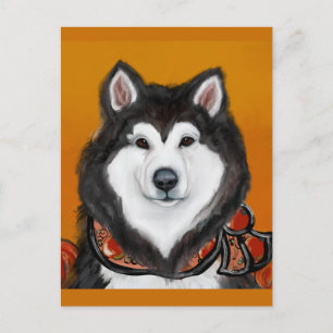Carte Postale Malamute d'Alaska