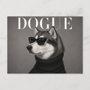 Carte Postale Malamute d'Alaska Éditorial de mode de luxe