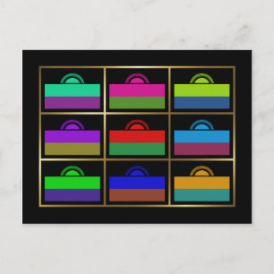 Carte postale Malawi Multihue Flags