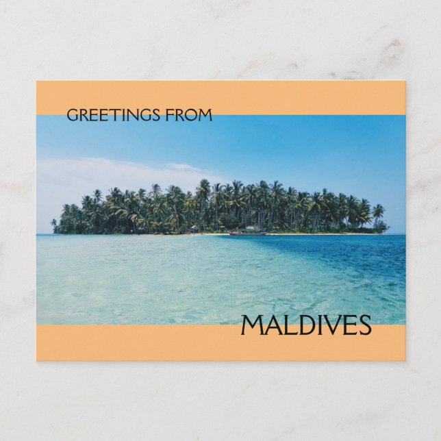 Carte Postale Maldives (Devant)