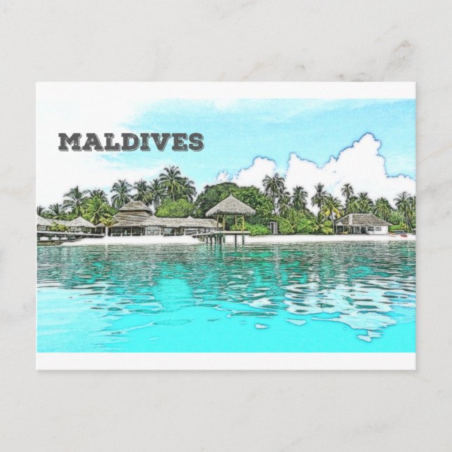 Carte Postale Maldives (Devant)