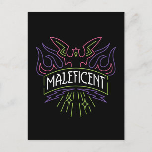 Carte Postale Maléfique   Logo du badge de néon