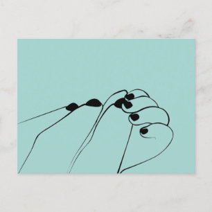 Carte Postale Mâles de bébé monochrome